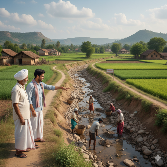 जलयुक्त मासले’ अभियानात ग्रामपंचायतीची उत्तुंग कामगिरी